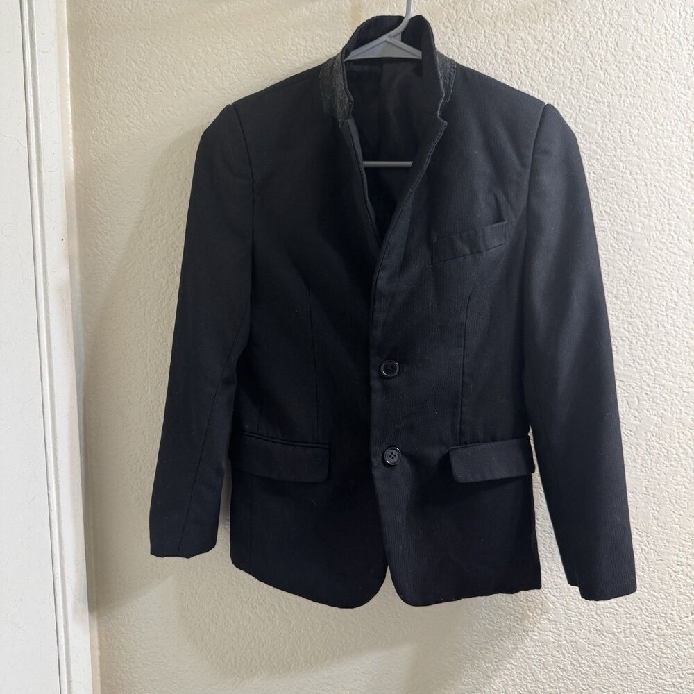 Bocaccio  Uomo Boys Black Blazer Size 12 Regular Sport Coat Jacket